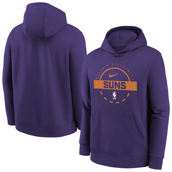 Men's Purple Phoenix Suns 2025/26 Practice Club Pullover Hoodie